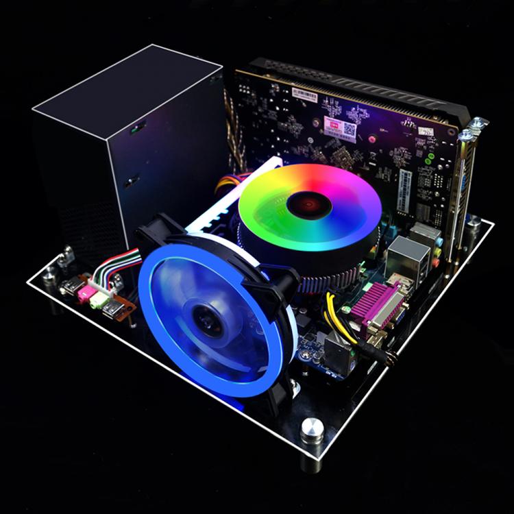 all in one place חומרה DIY Opening PC Case For ITX MATX ATX Heat Dissipation Transparent Plexiglass Computer Case Support SSD Screw Fasten Power Supply