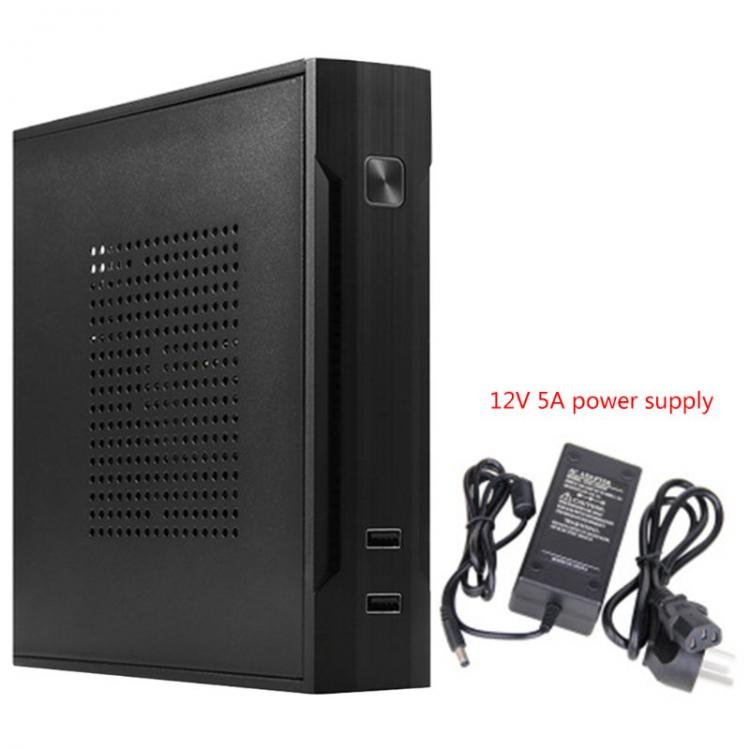 all in one place חומרה QX01 Mini ITX Computer Cases Enclosure Usb2.0 2.5 Inch Hdd SSD Gaming PC Desktop Chassis with 12V 8A/5A Power Supply