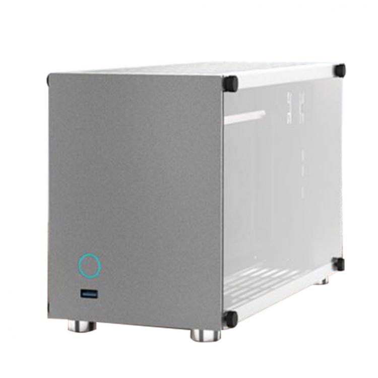all in one place חומרה Computer Case All Aluminum HTPC A05 ITX Gaming PC Case Mini Desktop Chassis with Double-Sided Glass Computer Accessories