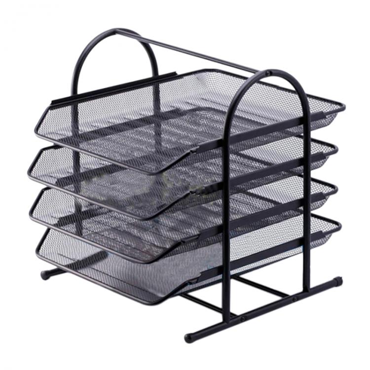 all in one place חומרה Desktop Bookshelf Office File Shelves Simple Desk Storage Shelf Folder Organizing Folders for Documents azines -Black