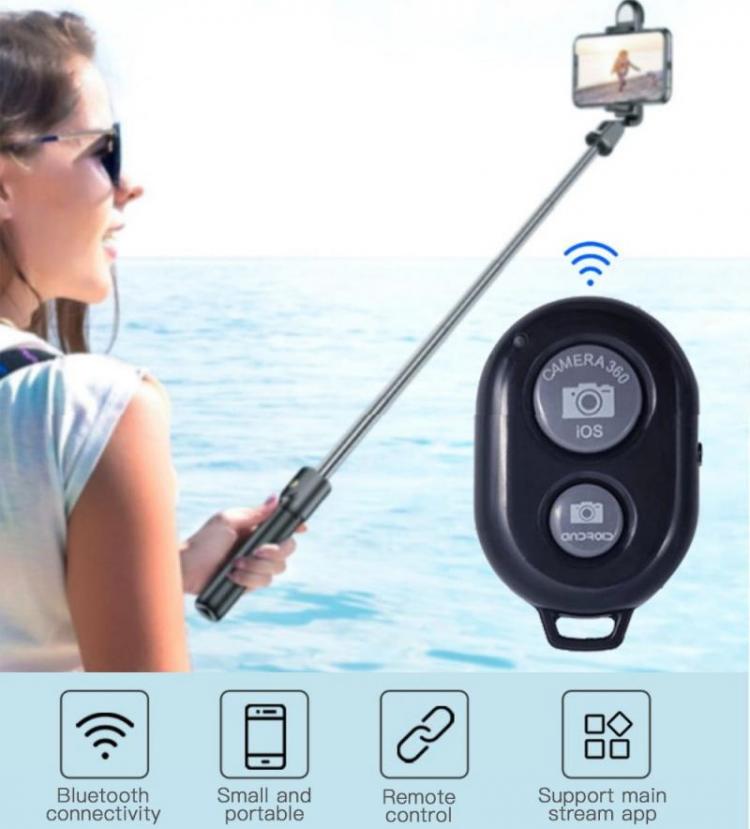 all in one place אביזרים Bluetooth-compatible Remote Control Button Wireless Controller Self-Timer Camera Shutter Release Phone Selfie For IOS/Android