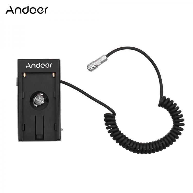 all in one place אביזרים Andoer Blackmagic Cinema Camera BMPCC 4K Power Supply Mount Plate Adapter with Spring Cable for Sony NP-F970 F750 F550 Battery