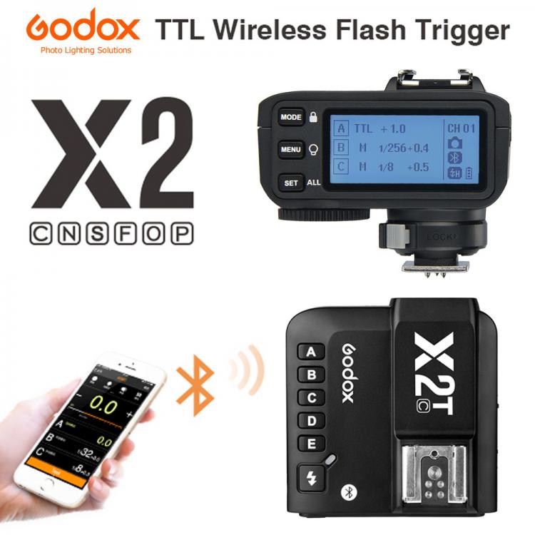 all in one place אביזרים Godox X2T-C X2T-N X2T-S X2T-F X2T-O X2T-P TTL 1/8000s HSS Wireless Flash Trigger Transmitter for Canon Nikon Sony Fuji Olympus