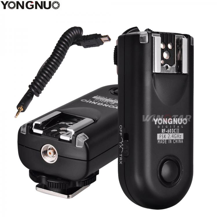 all in one place אביזרים YONGNUO RF-603 II N3 Radio Wireless Remote Flash Trigger for Nikon D750 D610 D600 D3300 D3200 D3100 D90 Df  D7500 D7200 MC-DC2