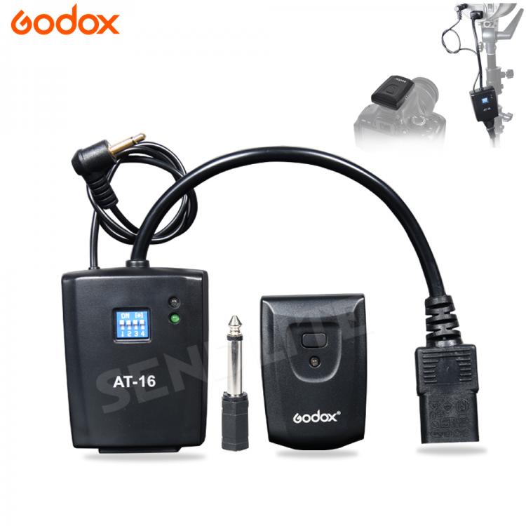 all in one place אביזרים Godox AT-16 3.5mm Wireless Radio Flash Studio Flash Trigger + Receiver for Nikon Canon Fujifilm Olympus Panasonic DSLR camera