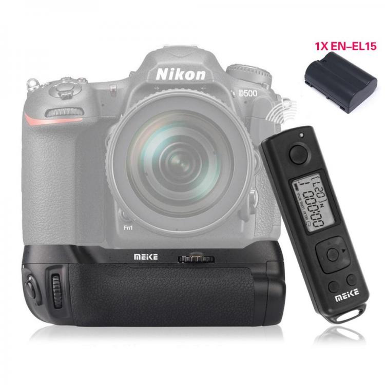 all in one place אביזרים Meike MK-DR500 Vertical Battery Grip with EN-EL15 Battery for Nikon D500 Battery as MB-D17 with 2.4G Wireless Remote Control