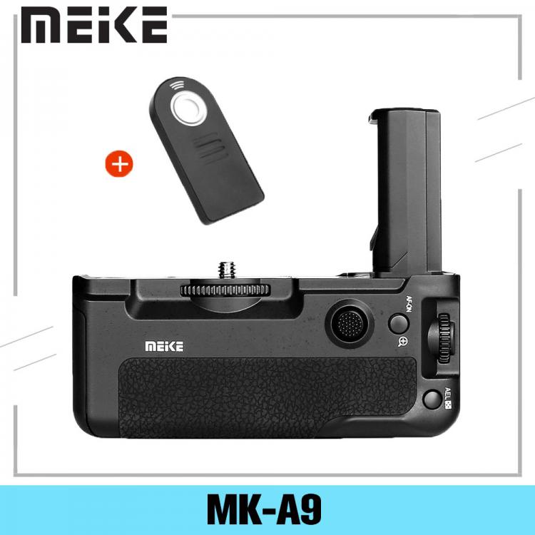 all in one place אביזרים Meike MK-A9 Battery Grip Control shooting Vertical-shooting Function for Sony A9 A7III A73 A7M3 A7RIII A7R3 Camera+ES IR Remote