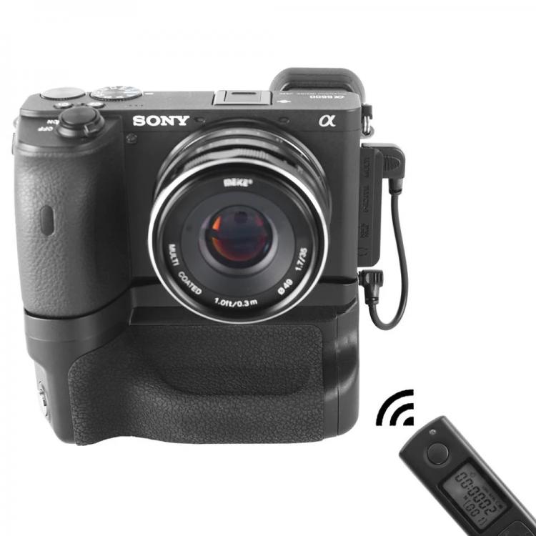 all in one place אביזרים Meike MK-A6600 PRO 2.4G Wireless Control Vertical Camera battery grip For sony A6600 camera