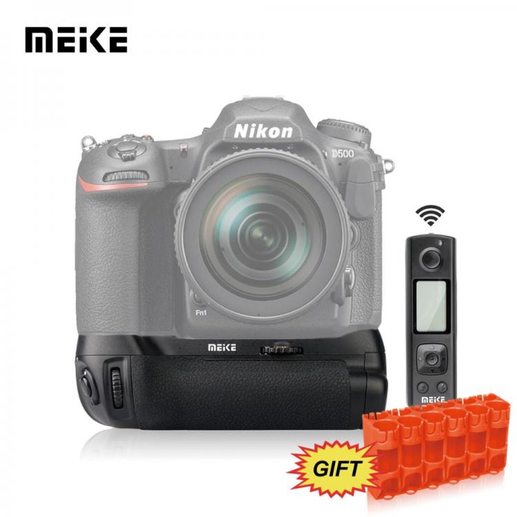 all in one place אביזרים Meike MK-D500 Pro Built-in 2.4GHZ FSK Remote Control Shooting for Nikon D500  MB-D17