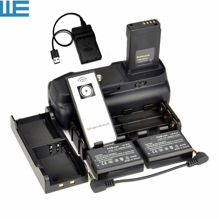 all in one place אביזרים BG-E10 Battery Grip+IR Remote Control+AA Battery Holder+LP-E10 Battery Hold+2X LP-E10 for EOS Rebel 1100D 1200D 1300D T3 T5 T6