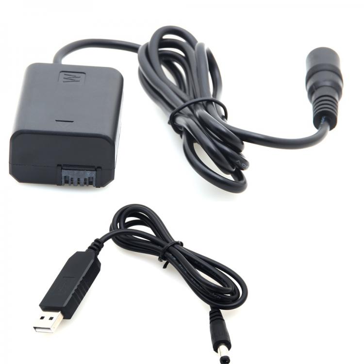 all in one place אביזרים Dummy Battery NP-FW50 Replacement Dc Coupler External Power Supply Adapter for A7R, A7, A7S, A7S Ii, A5000, A5100, A6000