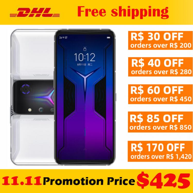 all in one place טלפונים סלולרים Original Global ROM 18G RAM 512G ROM Lenovo Legion 2 Pro 5G Smartphone Snapdragon888 6.92inch 144Hz AMOLED 64MP 5500Mah 45W NFC