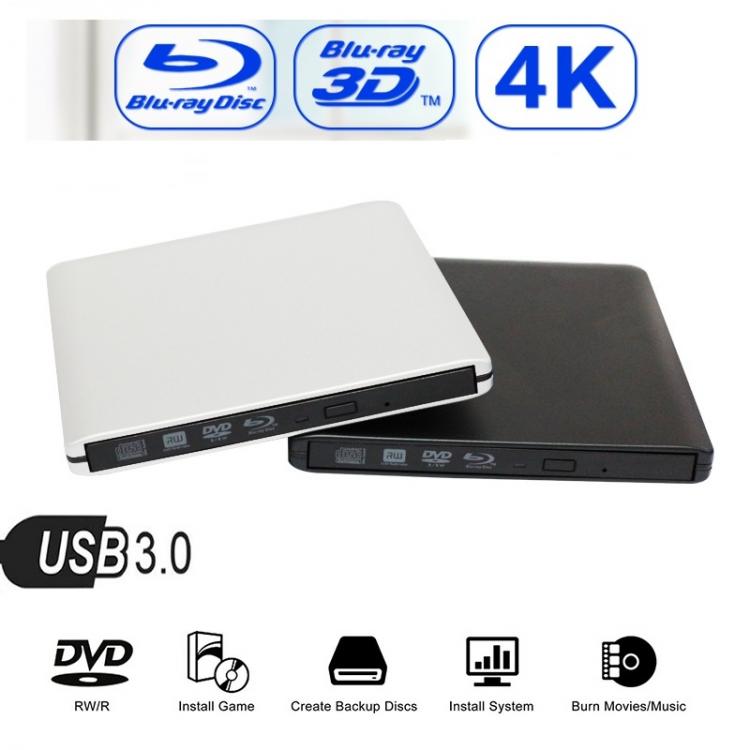 all in one place ציוד היקפי Maikou USB 3.0 4K Bluray External Optical Drive 3D Player BD-RE Burner Recorder DVD+/-RW/RAM Drives for Computer Windows7/8/10