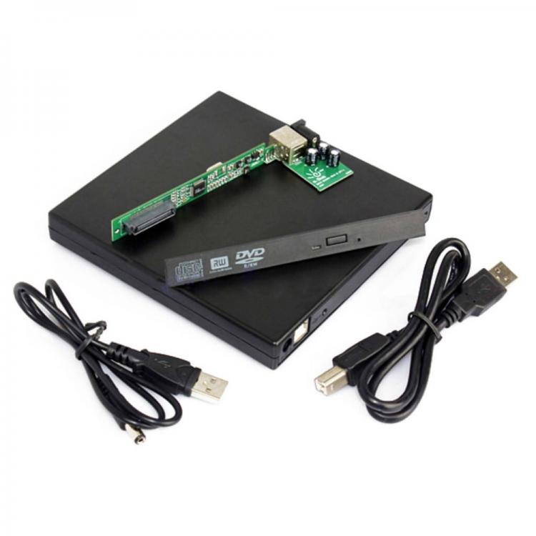 all in one place ציוד היקפי Laptop USB to IDE CD DVD RW ROM External Case Enclosue