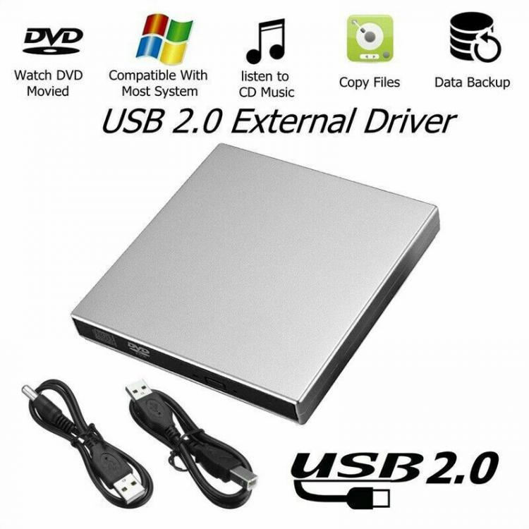 all in one place ציוד היקפי USB DVD/CD Writer External Disc Drive Burner Reader for Windows 7/8/10 Laptop Computer Accessories USB 2.0 Optical Drives