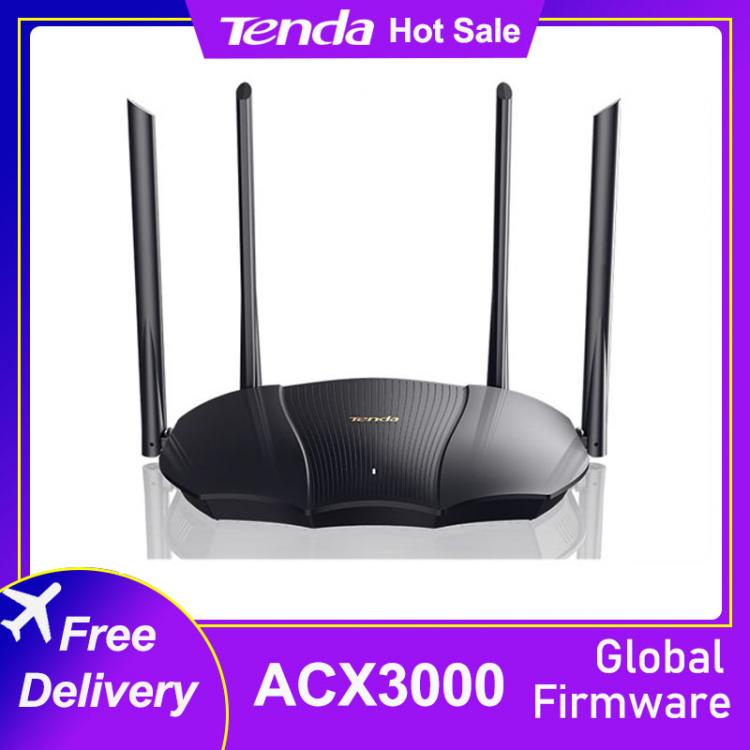 all in one place ציוד היקפי Tenda AX3000 Wireless WiFi Router Wifi 6 Gigabit Mesh Dual-Band 2.4G 5G 2976Mbs Gigabit Rate External Signal Amplifier Repeater