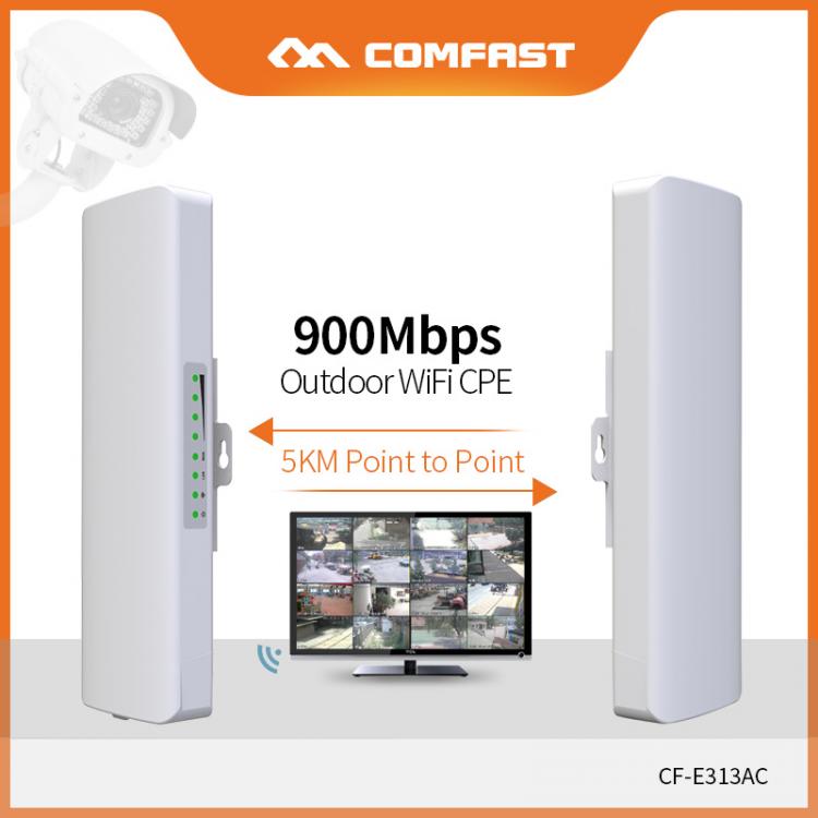 all in one place ציוד היקפי COMFAST 5KM point to point Long Range Outdoor Mini Wireless AP Bridge 900Mbps 5.8G WIFI CPE WI-FI Antenna Nanostation CF-E313AC