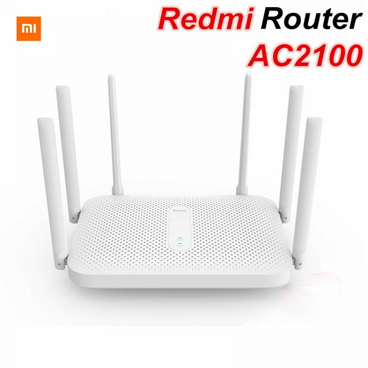 all in one place ציוד היקפי Original Xiaomi Redmi AC2100 Router Gigabit Dual-Band Wireless Router Wifi Repeater with 6 High Gain Antennas Wider Coverage