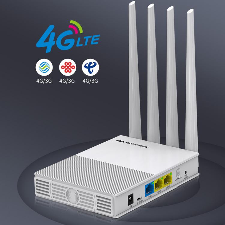 all in one place ציוד היקפי COMFAST WiFi Router 4G 2.4GHz Wireless WiFi Repeater 4 Antennas Wi Fi Booster Wireless Coverage Network Extender Amplifier