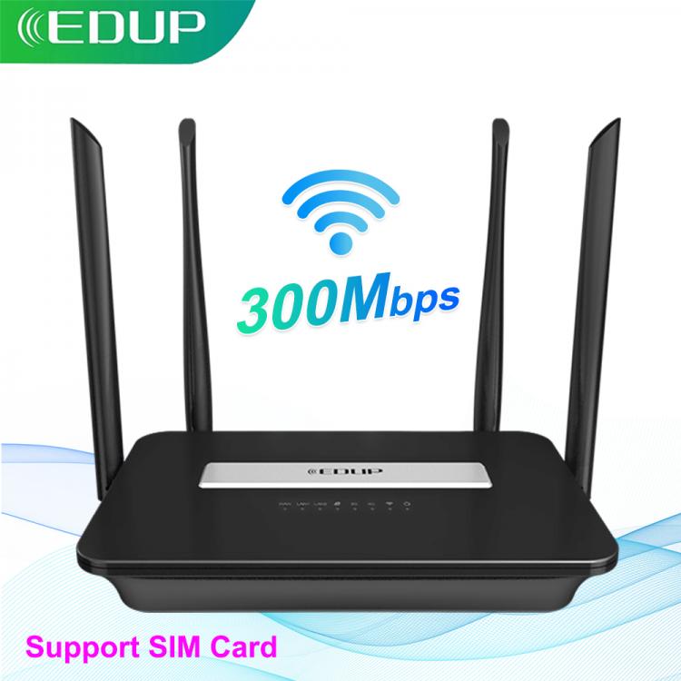 all in one place ציוד היקפי EDUP Smart 4G Router WIFI Router Home hotspot 4G RJ45 WAN LAN WIFI modem Router CPE 4G WIFI router with SIM card slot