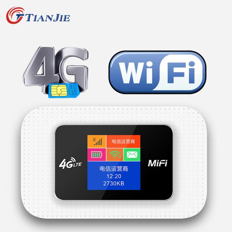 all in one place ציוד היקפי TIANJIE MIFI 3G 4G WIFI Router LTE Pocket High Speed GSM WCDMA Portable Unlocked 150Mbps Car Modem With Sim Card Slot