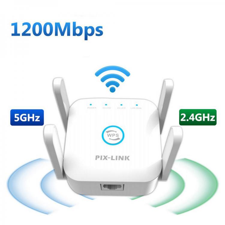 all in one place ציוד היקפי Wireless WiFi Repeater 5Ghz Wi Fi Booster 2.4G 5G Wi-Fi Amplifier 1200Mbps Access Point 5 Ghz Signal Network Long Range Extender