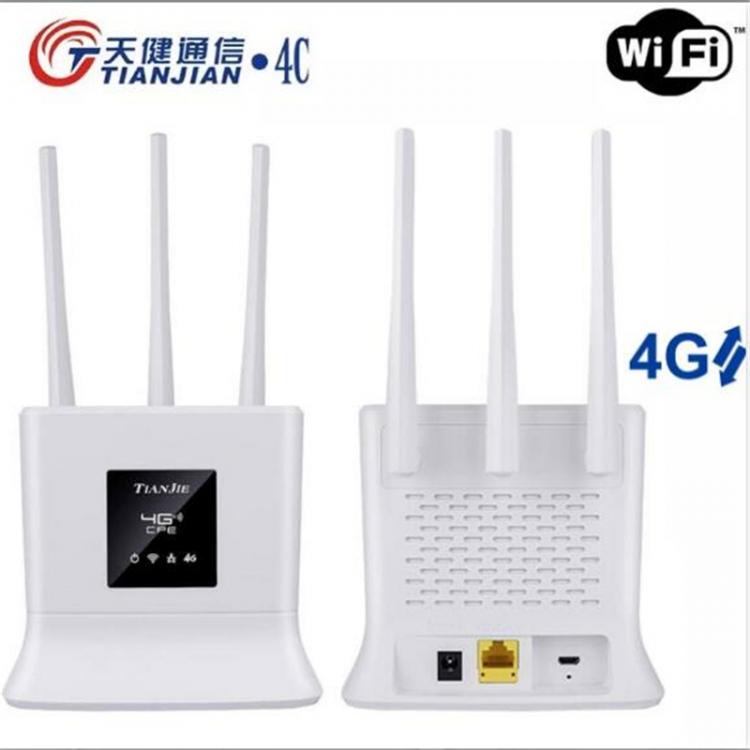 all in one place ציוד היקפי Unlocked 4G Router 2.4G LTE Wireless Wifi High Gain Antennas Modem 300Mbps Mobile Hotspot CPE Dongle+SIM Card Slot+RJ45 WAN/LAN