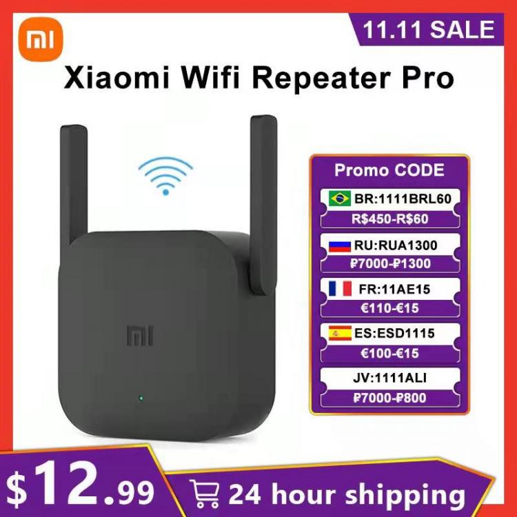 all in one place ציוד היקפי Original Xiaomi Wifi Amplifier Pro Router 300M 2.4G Repeater Network Expander Range Extender Roteader Mi Wireless Router Wi-Fi