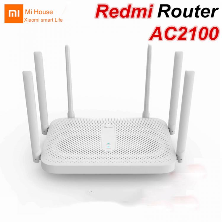 all in one place ציוד היקפי Xiaomi Redmi Mi AC2100 Router Gigabit Dual-Band Wireless Router Wifi Repeater with 6 High Gain Antennas Wider Coverage Mesh WIFI