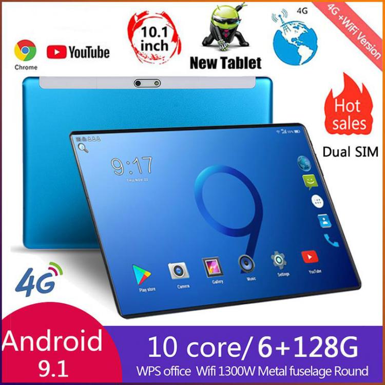 all in one place טאבלטים 2022 Tablet Android 9.0 Octa Core 10.1 inch Tablet PC 6GB RAM 128GB ROM 8.0MP WIFI A-GPS 4G LTE 2.5D Tempered Glass IPS 1280x800
