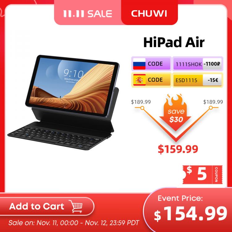 all in one place טאבלטים CHUWI New Tablet PC HiPad Air 10.3 inch Unisoc  T618 Octa Core 4GB RAM 128GB ROM Android 11.0 system Bluetooth 5.0 Tablets