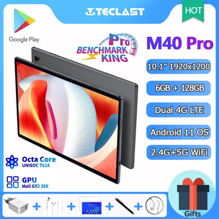 all in one place טאבלטים New Release Teclast M40 Pro 10.1 Inch Tablet Android 11 Octa Core 6GB RAM 128GB ROM 1920x1200 IPS 4G Network 5G WiFi 7000mAh GPS