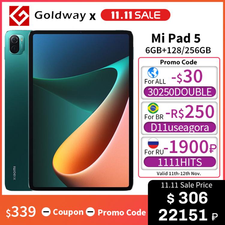 all in one place טאבלטים Xiaomi Mi Pad 5 128GB / 256GB ROM Snapdragon 860 CPU Tablets 5 11'' 2.5K Screen Tablet 13MP Camera 8720mAh Battery MiPad