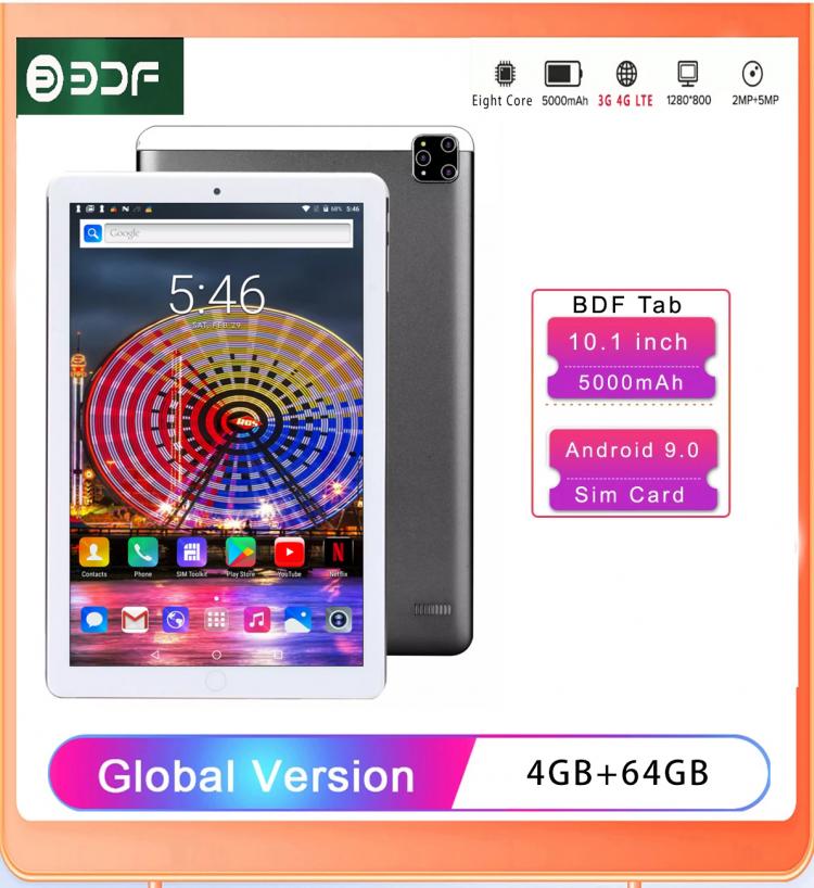 all in one place טאבלטים New Tablet Pc 10.1 inch Android 9.0 Tablets Octa Core 3G LTE Phone Call GPS Wi-Fi Bluetooth Buy 64GB Three eye Camera Tablet