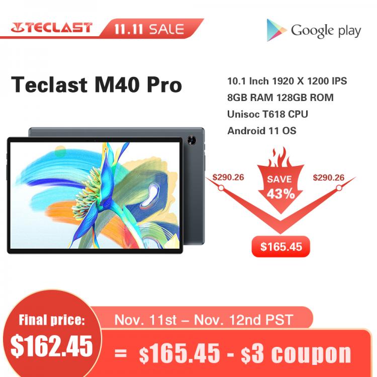 all in one place טאבלטים Teclast M40 Pro 10.1'' Tablet Octa-Core CPU  Android 11 6GB RAM 128GB ROM 4G Full Netcom Dual-band WiFi Bluetooth 5.0 70