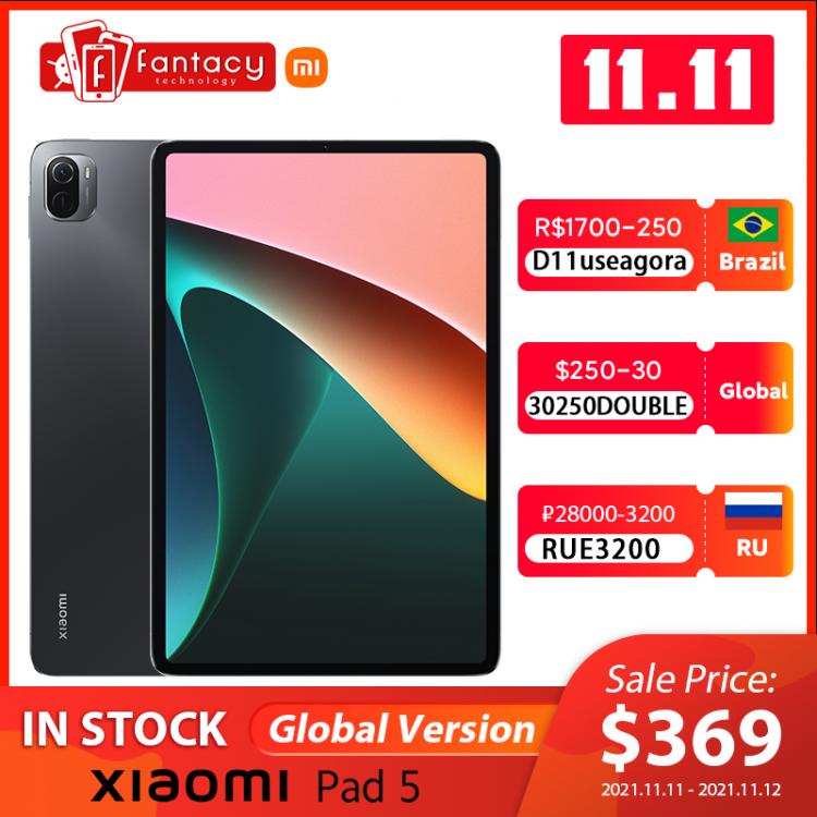 all in one place טאבלטים Global Version Xiaomi Pad 5 Snapdragon 860 11'' WQHD+ 120Hz Display 4 Stereo Speakers 8720mAh MI Tablet 5