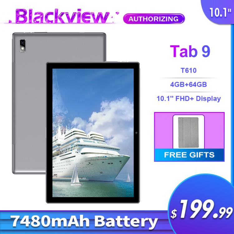 all in one place טאבלטים Blackview Tab 9 4G Phone Call Tablet PC Android 10.0 4GB+64GB 10.1inch 1200*1920 13MP Rear Camera 7480mAh Tablets Phone