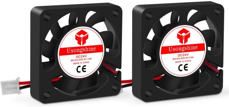 all in one place חומרה Usongshine 3D Printer Cooling Fan 40 x 40 x10mm 4010 DC 24V Cooling Fan with 2Pin Wire, 2 Packs of Mounting Screws (24V Pack of 2)