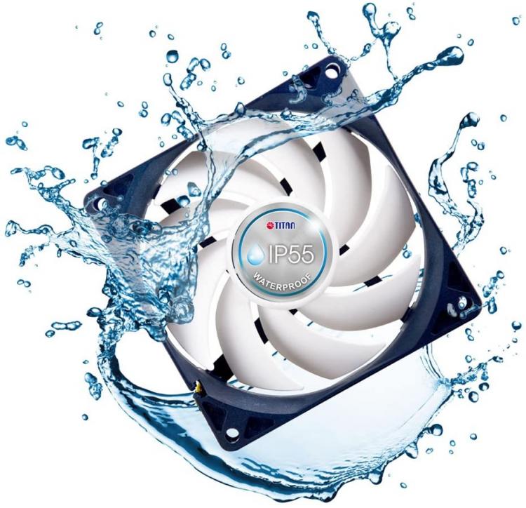 all in one place חומרה TITAN- 12V DC IP55 Waterproof/Dustproof Case Cooling Fan (90mm (2 Pack))