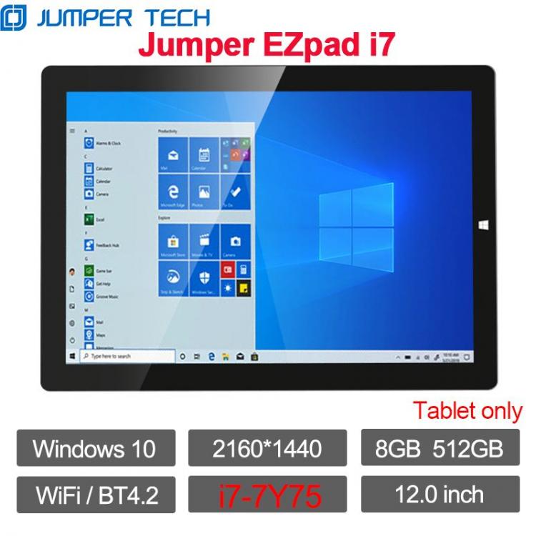 all in one place טאבלטים Jumper Ezpad i7 Tablet Intel Kaby Lake i7-7Y75 Dual Core 8GB RAM 128GB/256GB/512GB ROM 12 Inch 2160*1440 Windows 10 OS 38Wh WIFI
