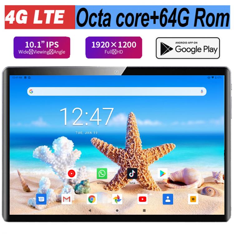 all in one place טאבלטים 2021 Hot sales 10 inch Tablet 1920x1200 HD Real pixel 8.0MP 5G Wifi 4G LTE Octa Core Android 9.0 Pie 64GB ROM Phone Call Tablet