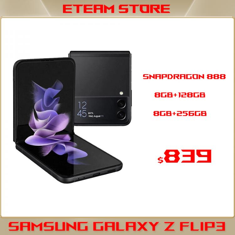 all in one place טלפונים סלולרים Global Version Samsung Galaxy Z Flip3 5G Smartphone SM-F7110 Snapdragon 888 8GB 128GB 6.7'' 120Hz adaptive refresh rate 