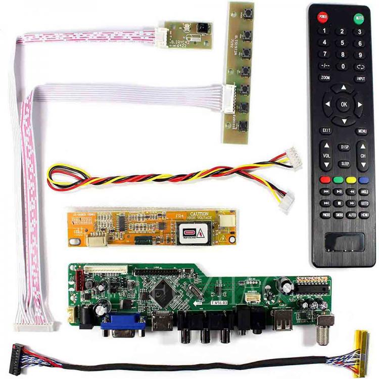 all in one place טאבלטים New TV56 Kit for CLAA154WB05A CLAA154WB05AN TV+HDMI+VGA+AV+USB LCD LED screen Controller Board Driver