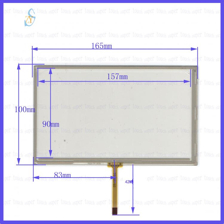 all in one place טאבלטים ZhiYuSun New 165mm*100mm original handwritten 7 inch car DVD navigation GPS touch screen panel free shipping 165*100