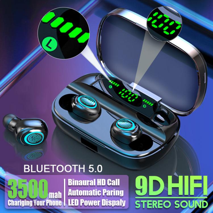 all in one place אביזרים Wireless Headphones with Microphone 3500mah Waterproof Bluetooth-compatible Earphones Stereo Noise Cancelling Headset Earbuds