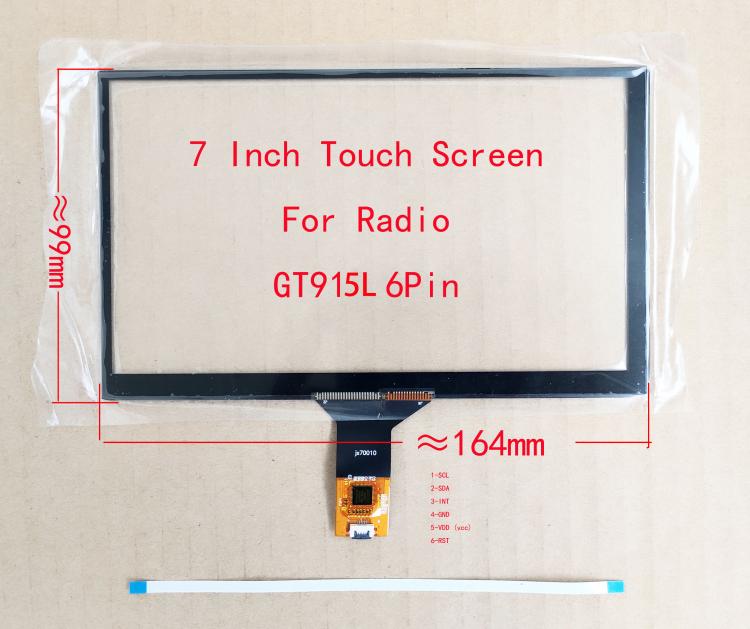 all in one place טאבלטים 7 Inch  Capacitive Touch Screen Digitizer Sensor For Radio Player 164*99mm 6Pin GT915L JX70010
