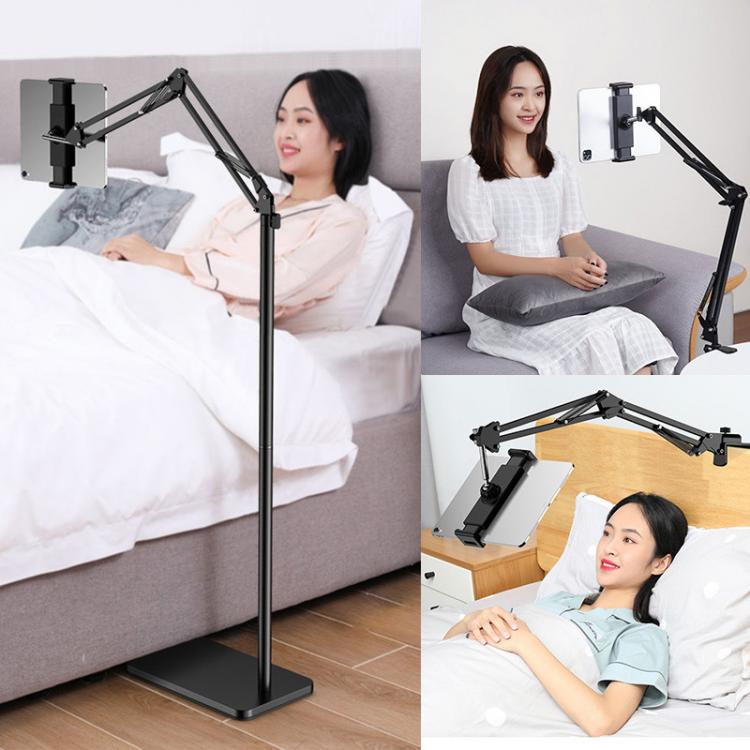 all in one place טאבלטים SMOYNG Aluminum Scalable Flexible Arm Floor Tablet Phone Stand Holder Support For Xiaomi iPad Pro12.9 Lounger Bed Mount Bracket