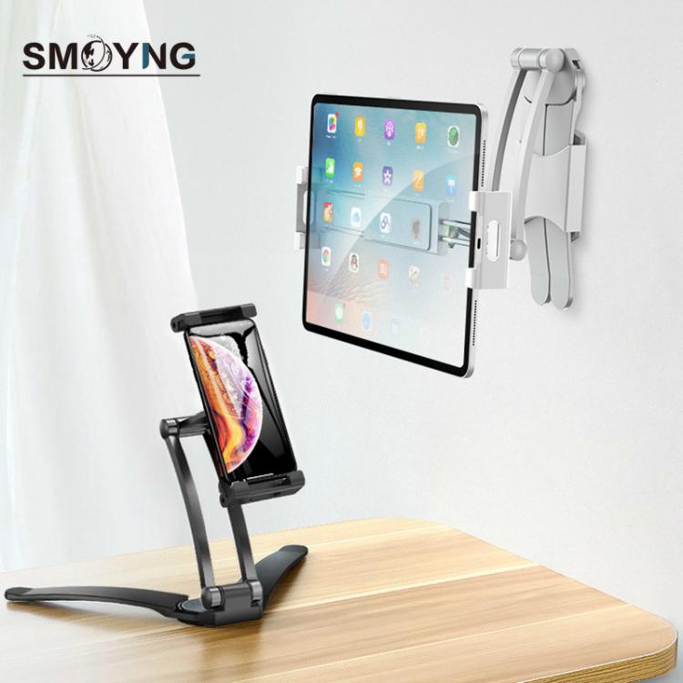 all in one place טאבלטים Aluminum Kitchen Desktop phone Tablet Holder Stand Flodable Adjustable 5-13 inch Tablet Phone Desktop Mount For iPad Pro 12.9