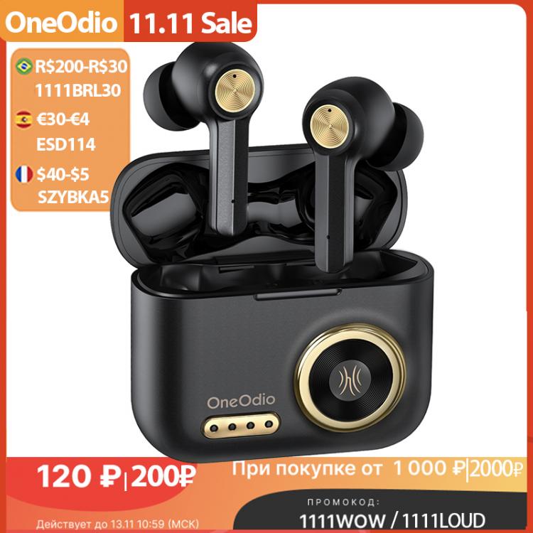 all in one place אביזרים Oneodio F2 Bluetooth Earphones HiFi Stereo Wireless Earbuds With Microphone 48Hrs Playtime TWS Retro Bluetooth 5.0 Headset AAC