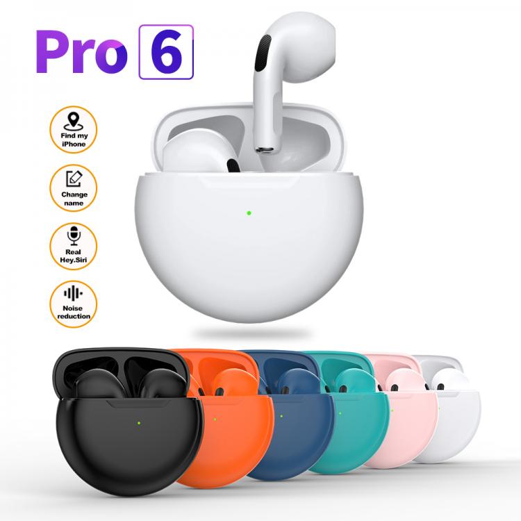 all in one place אביזרים TWS Wireless Headphones Bluetooth Earphone Earbuds Bass Headset Air Pro 6 Sport Earpiece With Mic For Apple iPhone Xiaomi Huawei